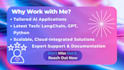 develop custom ai saas, gpt assistants, langgraph agents, cloud solutions,python