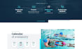 design modern swimming pool construction website, pool maintenance website