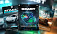 create car ad, flyer, banner, posters, social media designs