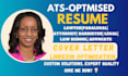 write legal law paralegal MBA attorney barrister law school resume