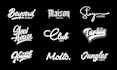 design a unique hand lettering and typography logo