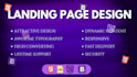 design HTML CSS javascript landing page and website