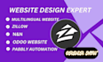 do multilingual website, zillow, n n, odoo website, pabbly automation