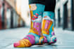 design custom and unique socks design