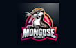 create a custom mongoose mascot logo for your company