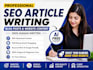 write SEO blog posts, articles, and website content that rank on google