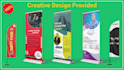 design roll up banner, pull up banner and signage