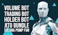 develop volume bot, holder bot on solana meteora with pump fun and moonshot bot