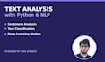 do nlp and text analysis tasks with python
