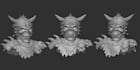 sculpt horror bust for 3d printing and animation