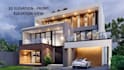 make house design, elevation, 3d exterior and interior, model and render