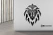 create a unique lion, tiger, wolf, bear, fox, gradient, animal logo