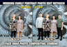 compositing photo, photoshop family wedding photo edit, add remove person people