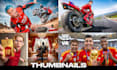 design custom youtube thumbnails for any niche