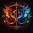 made design medieval fantasy game, rpg, mmo game logo
