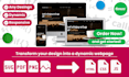 convert your design into a dynamic webpage