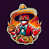 do create a creative mexican chill mascot logo in just two day