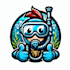 do make an awesome scuba diving mascot logo design service