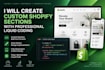 create custom shopify sections with professional liquid coding