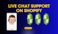 add live customer support chat bot to shopify website using tidio live chatbot