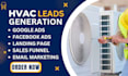 generate highly converting hvac leads generation airduct leads hvac website