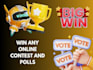 get real audience for contest nominations, online surveys or polls, google forms