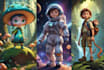 create custom 3d pixar style character