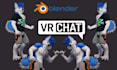 make custom 3d furry vrchat avatar, fursona nsfw model vseface