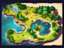 draw 2d rpg fantasy map, landscape, dndart map design