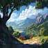 anime background, game, visual novel, environment art