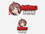 create adorable kawaii, chibi, or cute logo for your brand