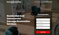design water damage restoration website funnel mold, fire damage leads
