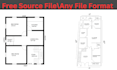 design 2d floor plan architecture on autocad, autocad drafting