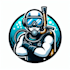 do make an awesome scuba diving mascot logo within two day design delivery