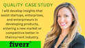 do case study analysis, research and summary writing