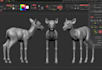 make 3d wild animal resin model with realistic fur and for 3d printing