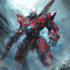 make a mecha robot art and illustration