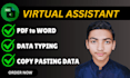 do fast and accurate data entry operations
