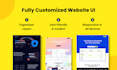 design responsive website ux ui, figma website, landing page