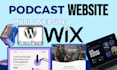 music website for artist dj band event podcast, wordpress, wix, godaddy, shopify