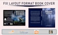 format edit layout your book cover for paperback,hardcover and acx