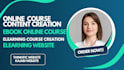 create online course content course curriculum training manual course creation