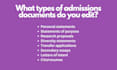 proofread any personal statement or admission essay
