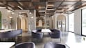 design modern cafe, coffee shop, restaurant, and bakery interior in 3d