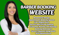 wordpress barber booking website online barber appointment staff profile