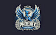 design unique blue phoenix mascot logo with express delivery