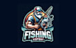 create awesome fishing mascot logo with creative concepts