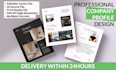 design costum business profile, business catalog, etc