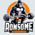 do awesome gorilla workout mascot logo design service