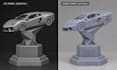 design a custom 3d award cup medals 3d coin trophy for rendering or 3d printing